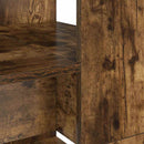 vidaXL Asztal polcokkal Füstölt tölgy 113 x 54 x 120 cm Faanyag