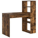 vidaXL Asztal polcokkal Füstölt tölgy 113 x 54 x 120 cm Faanyag