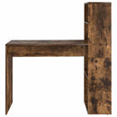 vidaXL Asztal polcokkal Füstölt tölgy 113 x 54 x 120 cm Faanyag