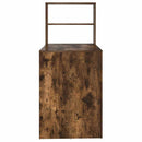 vidaXL Asztal polcokkal Füstölt tölgy 113 x 54 x 120 cm Faanyag