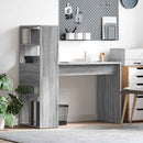 vidaXL Asztal polcokkal Szürke Sonoma 113 x 54 x 120 cm Faanyag