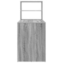 vidaXL Asztal polcokkal Szürke Sonoma 113 x 54 x 120 cm Faanyag