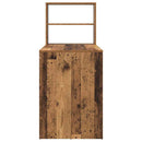 vidaXL Asztal polcokkal tárolóval Öreg fa 113 x 54 x 120 cm Faanyag