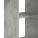 vidaXL Asztal polcokkal Beton Szürke 142 x 102 x 73 cm Faanyag