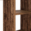 vidaXL Asztal polcokkal tárolóval Öreg fa 142 x 102 x 73 cm Faanyag
