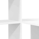 vidaXL Asztal polcokkal tárolóval Fehér 131,5 x 50 x 106,5 cm Faanyag