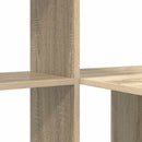 vidaXL Asztal polcokkal Sonoma tölgy 131,5 x 50 x 106,5 cm Faanyag