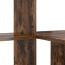 vidaXL Asztal polcokkal Füstölt tölgy 131,5 x 50 x 106,5 cm Faanyag