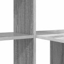 vidaXL Asztal polcokkal Szürke Sonoma 131,5 x 50 x 106,5 cm Faanyag