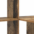 vidaXL Asztal polcokkal Öreg fa 131,5 x 50 x 106,5 cm Faanyag