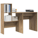 vidaXL Asztal Artisan tölgy Faanyag 131,5 x 50 x 106,5 cm