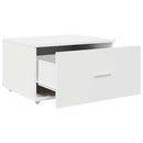 vidaXL Fiókos szekrény kerékkel Fehér 55 x 45 x 31 cm