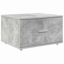 vidaXL Fiókos szekrény kerékkel Beton Szürke 55 x 45 x 31 cm