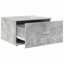 vidaXL Fiókos szekrény kerékkel Beton Szürke 55 x 45 x 31 cm