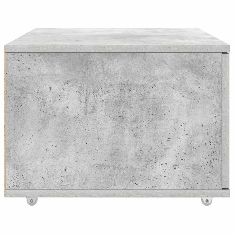 vidaXL Fiókos szekrény kerékkel Szürke 55 x 45 x 33.5 cm Faanyag