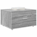 vidaXL Fiókos szekrény kerékkel Szürke Sonoma 55 x 45 x 31 cm
