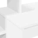 vidaXL Asztal polcokkal tárolóval Fehér 100 x 40 x 90 cm Faanyag
