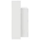 vidaXL Asztal polcokkal tárolóval Fehér 100 x 40 x 90 cm Faanyag