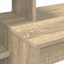 vidaXL Asztal polcokkal Sonoma tölgy 100 x 40 x 90 cm Faanyag