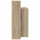 vidaXL Asztal polcokkal Sonoma tölgy 100 x 40 x 90 cm Faanyag