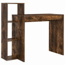 vidaXL Asztal polcokkal Füstölt tölgy 100 x 40 x 90 cm Faanyag