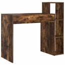vidaXL Asztal polcokkal Füstölt tölgy 100 x 40 x 90 cm Faanyag