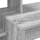vidaXL Asztal polcokkal Szürke Sonoma 100 x 40 x 90 cm Faanyag