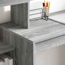 vidaXL Asztal polcokkal Szürke Sonoma 100 x 40 x 90 cm Faanyag