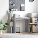 vidaXL Asztal polcokkal Szürke Sonoma 100 x 40 x 90 cm Faanyag