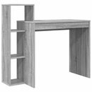 vidaXL Asztal polcokkal Szürke Sonoma 100 x 40 x 90 cm Faanyag