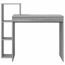 vidaXL Asztal polcokkal Szürke Sonoma 100 x 40 x 90 cm Faanyag