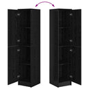 vidaXL Magas Szekrény Musta tammi 35 x 39 x 168 cm Faanyag