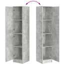 vidaXL Magasfiú Beton Szürke 35 x 39 x 168 cm