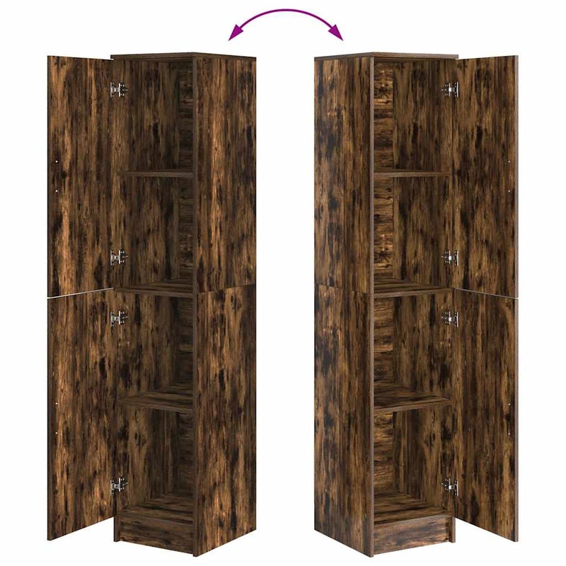 vidaXL Magas Szekrény Füstölt tölgy 35 x 39 x 168 cm Faanyag