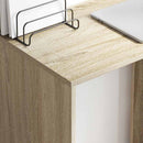 vidaXL Asztal polcokkal Sonoma tölgy 78,5 x 37 x 154,5 cm Faanyag