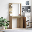 vidaXL Asztal polcokkal Sonoma tölgy 78,5 x 37 x 154,5 cm Faanyag