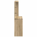 vidaXL Asztal polcokkal Sonoma tölgy 78,5 x 37 x 154,5 cm Faanyag