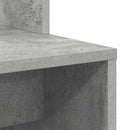 vidaXL Asztal polcokkal Beton Szürke 78,5 x 37 x 154,5 cm Faanyag