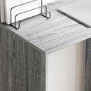 vidaXL Asztal polcokkal Szürke Sonoma 78,5 x 37 x 154,5 cm Faanyag