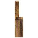 vidaXL Asztal polcokkal tárolóval Öreg fa 78,5 x 37 x 154,5 cm Faanyag