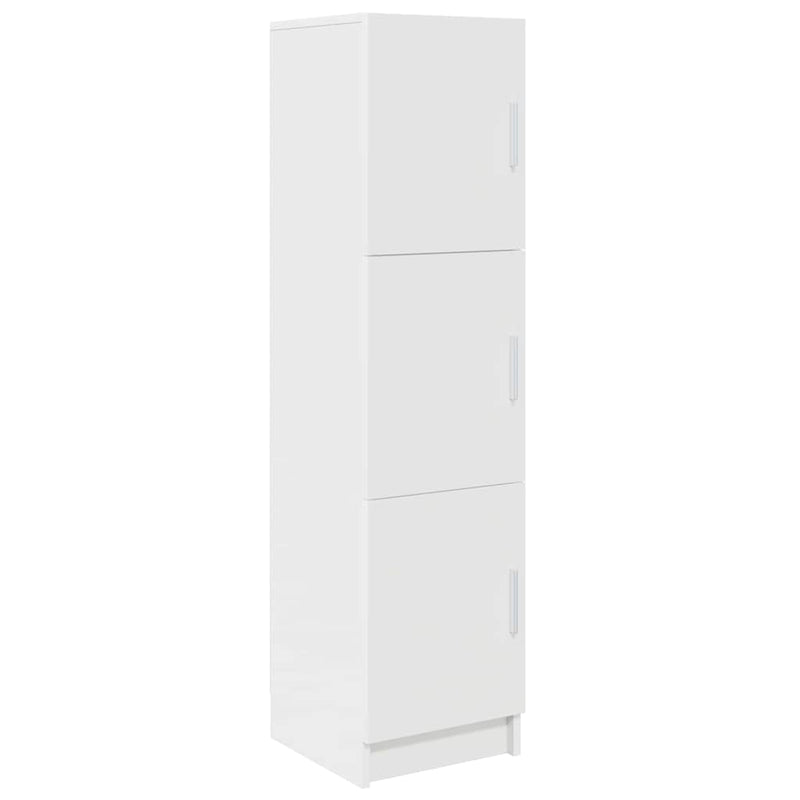 vidaXL Magas Tároló Fehér 31,5 x 32 x 124 cm Faanyag