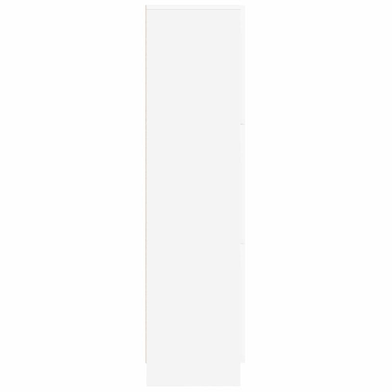 vidaXL Magas Tároló Fehér 31,5 x 32 x 124 cm Faanyag