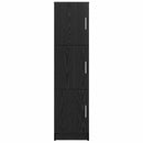 vidaXL Magasfiú Fekete tölgy 31.5 x 32 x 122.5 cm