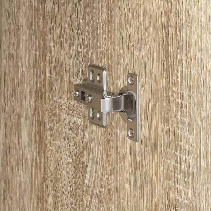 vidaXL Magas Tároló sonoma tölgy 31,5 x 32 x 124 cm Faanyag