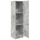 vidaXL Magasfiú Beton Szürke 31.5 x 32 x 122.5 cm