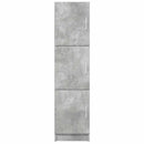 vidaXL Magas Tároló Beton szürke 31,5 x 32 x 124 cm Faanyag