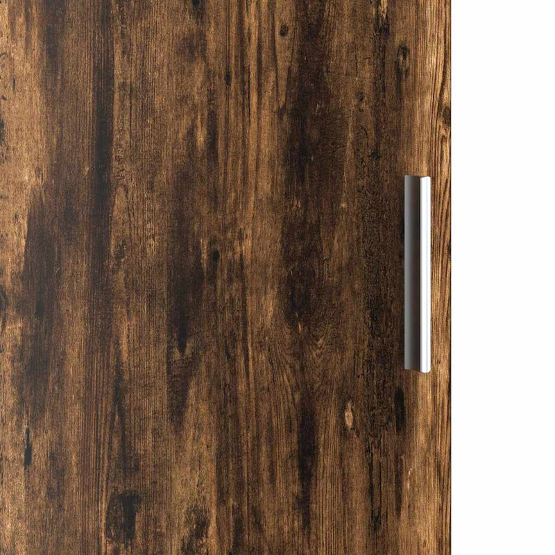 vidaXL Magas Tároló Füstölt tölgy 31,5 x 32 x 124 cm Faanyag