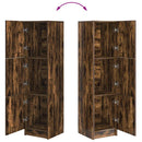 vidaXL Magas Tároló Füstölt tölgy 31,5 x 32 x 124 cm Faanyag