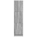 vidaXL Magasfiú Szürke Sonoma 31.5 x 32 x 122.5 cm