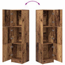 vidaXL Magas Tároló Régi fa 31,5 x 32 x 124 cm Faanyag